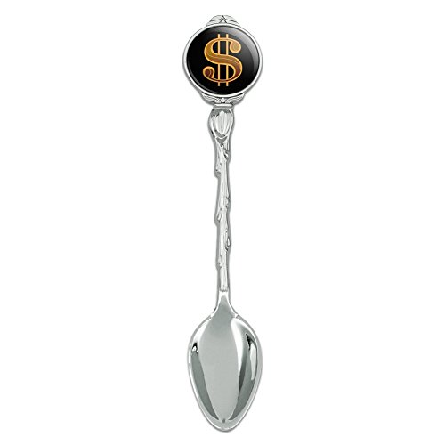 Dollar Sign Symbol Novelty Collectible Demitasse Tea Coffee Spoon