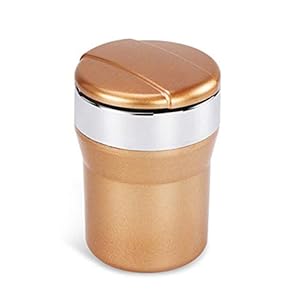 LSGGTIM Auto-asbak, geurremmend, auto-asbak, met blauw ledlicht, dubbele gaten, zonder rook, zelfdovend, type-printer…