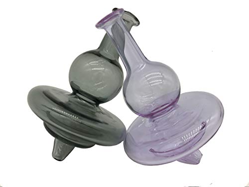 AJNCN.-DOJWA.LLC 2Pcs an be reused Colorful Handmade Gourd Cap (Purple and Black) - Thumbnail 3