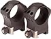 NightForce X-Treme Duty Ultralite 34 mm 6-Screw Hard Anodized Aluminum Gun Scope Rings Mounts, Set of 2, Black, 1.5