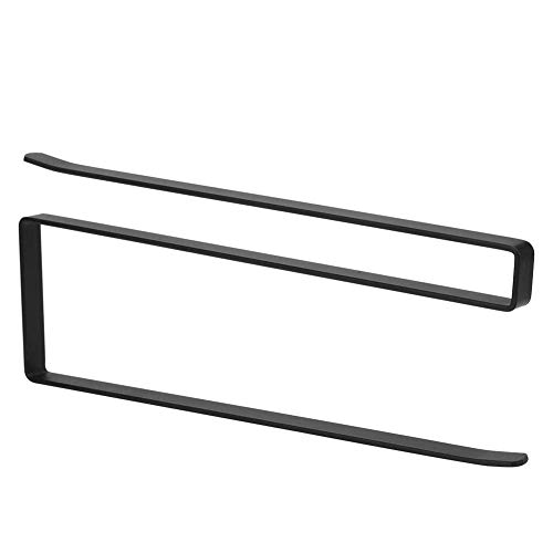 Paper Towel Hanger Kitchen Cabinet Steel Roll Paper Holder Paper Towel Rack Storage Organizer Black