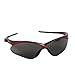 KleenGuard V30 Nemesis Safety Glasses (22611), Smoke Anti-Fog Lens, Red Frame, 12 Pairs / Case