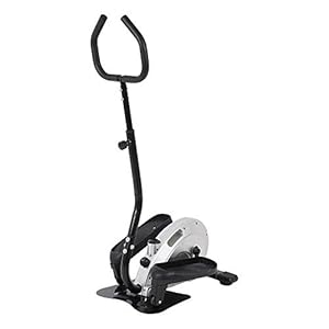 XUXUWA Exercise Bike Elliptical Trainer Mini Elliptical Stepping Exercise Apparatus Adjustable Angle Most Suitable For Home Fitness Equipment Men Women Kids Ideal Cardio Trainer (Color : Black, Size
