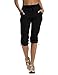 FitsT4 Women's Light Weight Quick Drying Outdoor Hiking Trekking Cargo Pants with Drawstring Hem