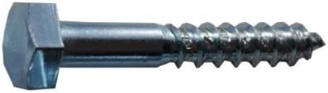 Merriway BH02707 (50 Pcs) Coach Screw, M8 x 50mm (5/16 inch x 2 inch) Zinc Plated - Pack of 50 Pieces, M8 x 50 mm