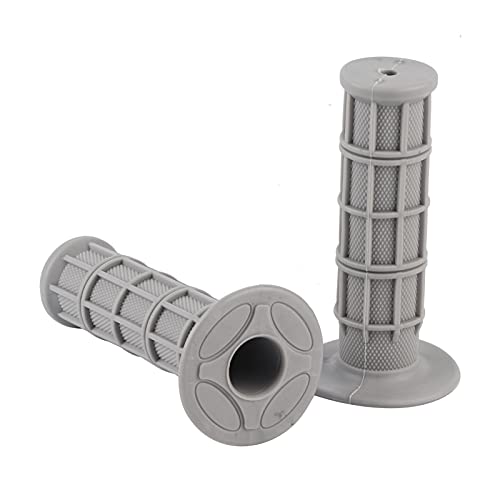 22mm Handlebar Grips, 7/8 Inch 22mm Silicone Handle Grips Non-slip Motorcross Handle Grips Motorcycle Handlebar Grips Hand Grips for Dirt Bike Pit Bike Motorcycle(Gray)