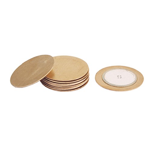 image for MonkeyJack 10 Pieces Piezo Elements Sounder Sensor Trigger Drum Disc D