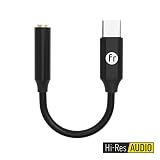 3.5mm to USB c Adapter for Pixel 2 Pixel 3 XL HTC U11,Faracent Type C to 3.5mm Jack Adapter with Realtek DAC Hi-res chip 16/24bit 44/48kHz Output for Pixel 2/XL Moto Z HTC Essential PH-1,LG,Black