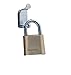 CCL Security Products Brass Sesamee K436 4 Dial Bottom Resettable Padlock with 1-Inch Hardened Steel Shackle and 10000 Potential Combinations, 1 Inch Shackle Clearances (6 Pack)