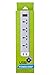 Yubi Power Universal 4 Outlet Power Strip with 2 USB Ports 3.1A, 100-250V and 3750 Max Watts Surge Protector - With Circuit Breaker - For Worldwide Use - Charge All USB Charge-enabled Gadgets like Smartphones, Tablets & Cameras - with US Plug Type B 5 Ft Cord