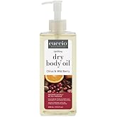 Cuccio Naturale Hydrating Dry Body Oil – Citrus & Wild Berry, Fast‑Absorbing Non‑Greasy Moisturizer for Soft Radiant Skin, 15.5 fl oz