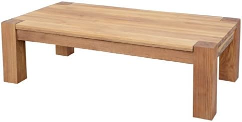 XSS Braemar Rectangular Solid Oak Wooden Coffee Table Living Room Home Furniture