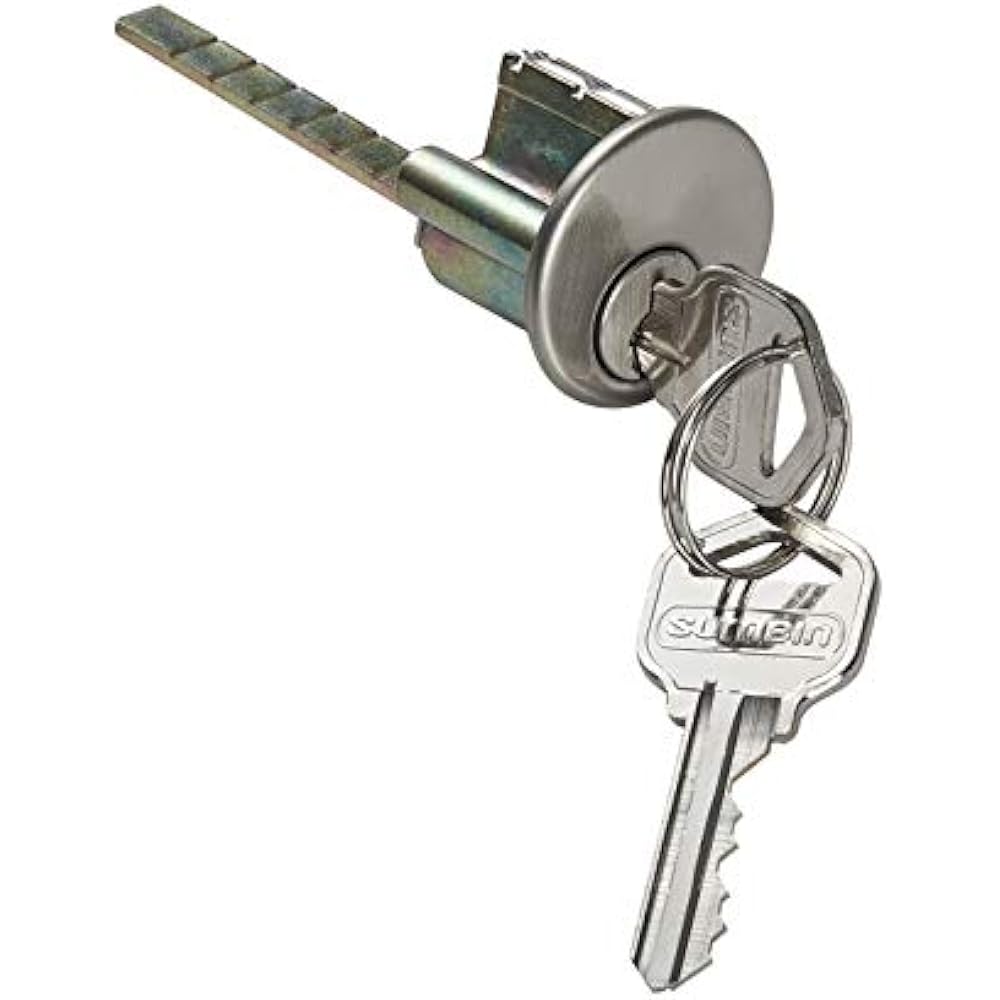 Jimmy Proof Deadbolt Door Lock, Silver Finished Industrial " Scientific