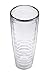 Insulated Drinking Glasses 26oz 2-pack - Made in USA Great for Iced Coffee & Hot Drinks, Clear Double Wall Plastic Tumbler Cups, Microwave, Freezer & Top Rack Dishwasher Safe Reusable Cups
