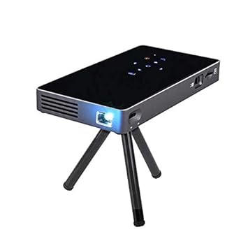 Microware Mini Android Projector, 7.1 OS with Keystone Correction and Off-axis Ray Machine Function 100 Anls Lumens HD Video Support Wireless and Wired Same Screen ,Support USB/SD Card/HDMI
