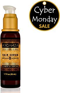Amazon Com Arganza Argan Oil Serum Hair Smoothing Serum Keratin Frizz Control And Hair Shine Treatment For Damaged Hair Paraben Sodium Chloride Free Silky Smooth Hair Products