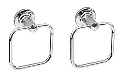 Jagger Stainless Steel Towel Ring Rod Napkin & Towel Ring Chrome Finished (Pack of 2)