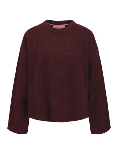 Jack & Jones Jxsigga Divers Crew Neck Knit Sn pour Femme, Bordeaux, L