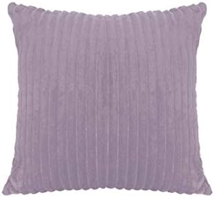 Piccocasa Faux Fur Throw Pillow Cover Plaid Fluff Cushion Cover