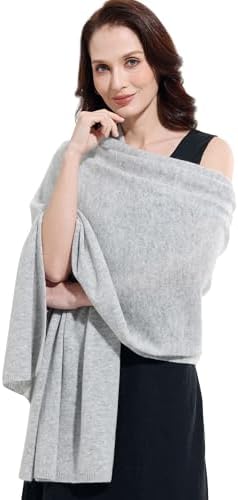 RYYOYY Luxury 100% Cashmere Wrap Soft Scarf Stole Knitted Shawl
