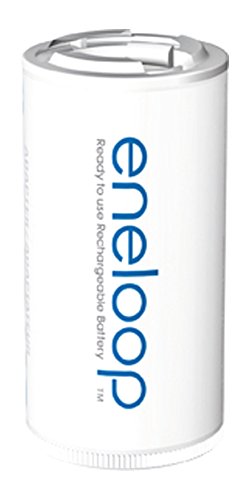 Panasonic Eneloop SY3052845 - Pack de 2 adaptadores AA, C