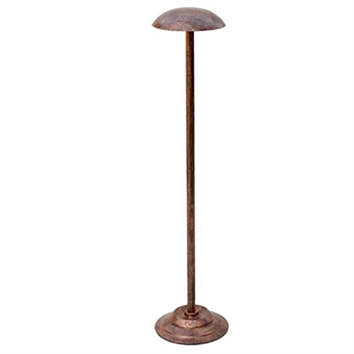 Brusehd Antique Copper Treatment Vintage Iron Helmet And Hat Display Rack 25" Tall
