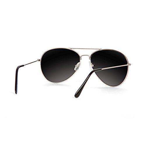 Premium Silver Mirror Aviator Sunglasses