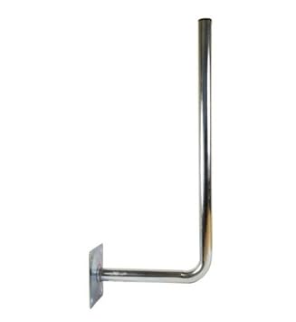 PremiumX 30cm Wandhalter 70cm Mast Stahl verzinkt Sat Antenne Wandhalterung Wand Montage Halter Wandabstand 30 cm Ø 38mm