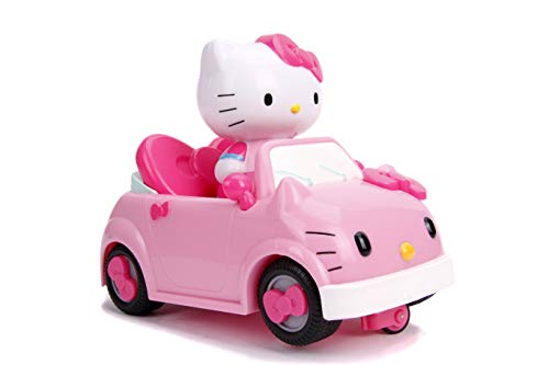 Dickie Toys Hello Kitty Convertible IRC Vehicle, RC Fahrzeug, Ferngesteuertes Auto mit Infrarot Fernbedienung, fährt vorwärts-gerade, rückwärts-Kurve, inkl. Figur, 17,5 cm – Bild 5