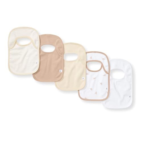 Burt’s Bees Baby Organic Baby Bibs – 100% Cotton Newborn Infant Bibs for Baby B…