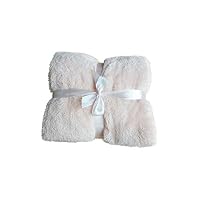 Sunny-Aha Fluffy Plush Pink Cozy Photo Prop Posing Blanket Bedding Quilt Airplane Sofa,Peach 80X120Cm
