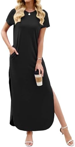 modern rib maxi t shirt dress Modern Rib Maxi T-Shirt Dress