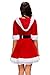 Cuteshower Christmas Women Costume Sexy Outfit Dress Santa Claus Cosplay Clothing Medium Red