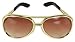 Elvis Basic Gold with Brown to Clear Costume Accessory