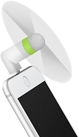 Amavasion USB Mini Fan/Portable Dock Cool Rotating Fan Cooler for iPhone 6 6 Plus 5s 5 iPad Air (White)