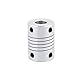 uxcell 8mm to 8mm Shaft Coupling 25mm Length 18mm Diameter Stepper Motor Coupler Aluminum Alloy Joint Connector for 3D Printer CNC Machine DIY Encoder