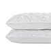 Vaulia Lightweight Microfiber Decorative Pillow Shams, Pinch Pleat Design Standard Size (20x26), White Color 2-Pack