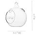 80MM Hanging Tealight Holders Glass Orb Terrarium, Wedding Candles Holders Hanging for Wedding Centerpieces (24, with 2 Side Holes)