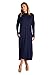 82 Days Women'S Rayon Span Round Hem Jersey Dress With Side Pockets - Solid