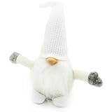Handmade Swedish Tomte,Santa - Scandinavian Gnome Plush-Christmas Gift Birthday Present - Home Ornaments Christmas Decoration Table Decor,White