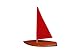 ONLY $7.95 - T5 5-inch Sailboat (Red) - Floating Toy Boat, Model Sailboat, Toy Sailboats that Sail, Toy Sailboats that Float, Toy Sailboat Wood, Wooden by Tippecanoe Boats