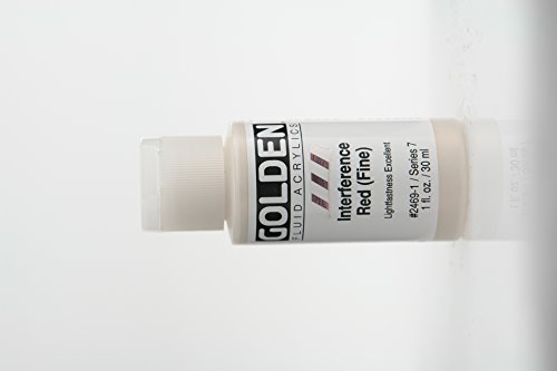 Golden Fluid Acrylic Paint 1 Ounce-Interference Red Fine