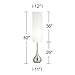 Possini Euro Design Modern Mid Century Modern Droplet-Shaped Floor Lamp 62