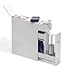 Tangkula Slim Storage Cabinet, Free Standing, with Slide Out Drawers, Narrow Floor Bathroom Organizer Next to Toilet, Toilet Paper Holder, 19 x 6.5 x 23 Inches (White)