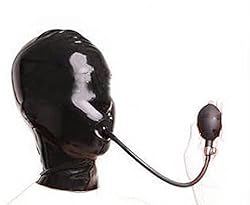 MFMYEE SM Latex Gag Inflatable Latex Plug,BDSM