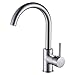 FLG Modern Single Handle Hot and Cold Water Kitchen Bar/Prep Sink Faucet Brushed Nickel