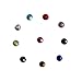 1440pcs 10 colors set S10 Iron On Rhinestones Crystal Clear Beads