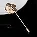 Seven And Eight Fashion Men Rose Floral Lapel Stick Brooch Pin Suit Tuxedo Corsage Accessory (Gold)
