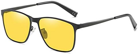 Rectangular Polarized Sunglasses for Men 100% UV Protection