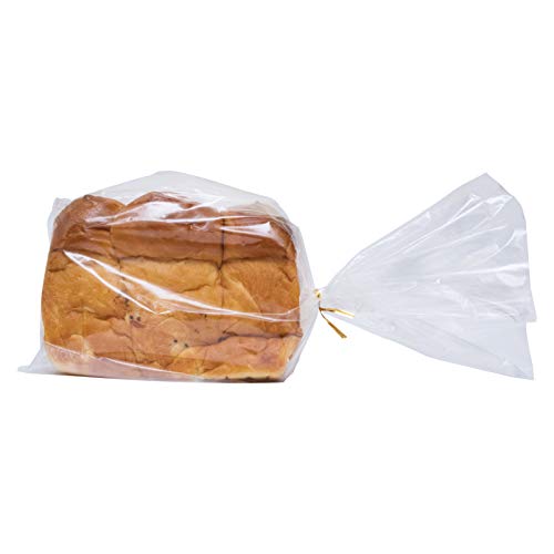 Wowfit Bread Poly Bags Pack of 100 Entirely Transparent Clear Bakery